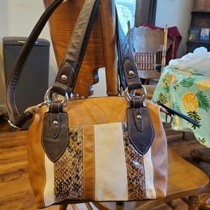 St. Johns Bay Snake Print Handbag